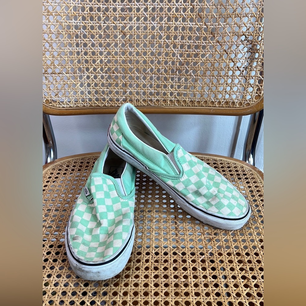 Checkered Slip On Vans